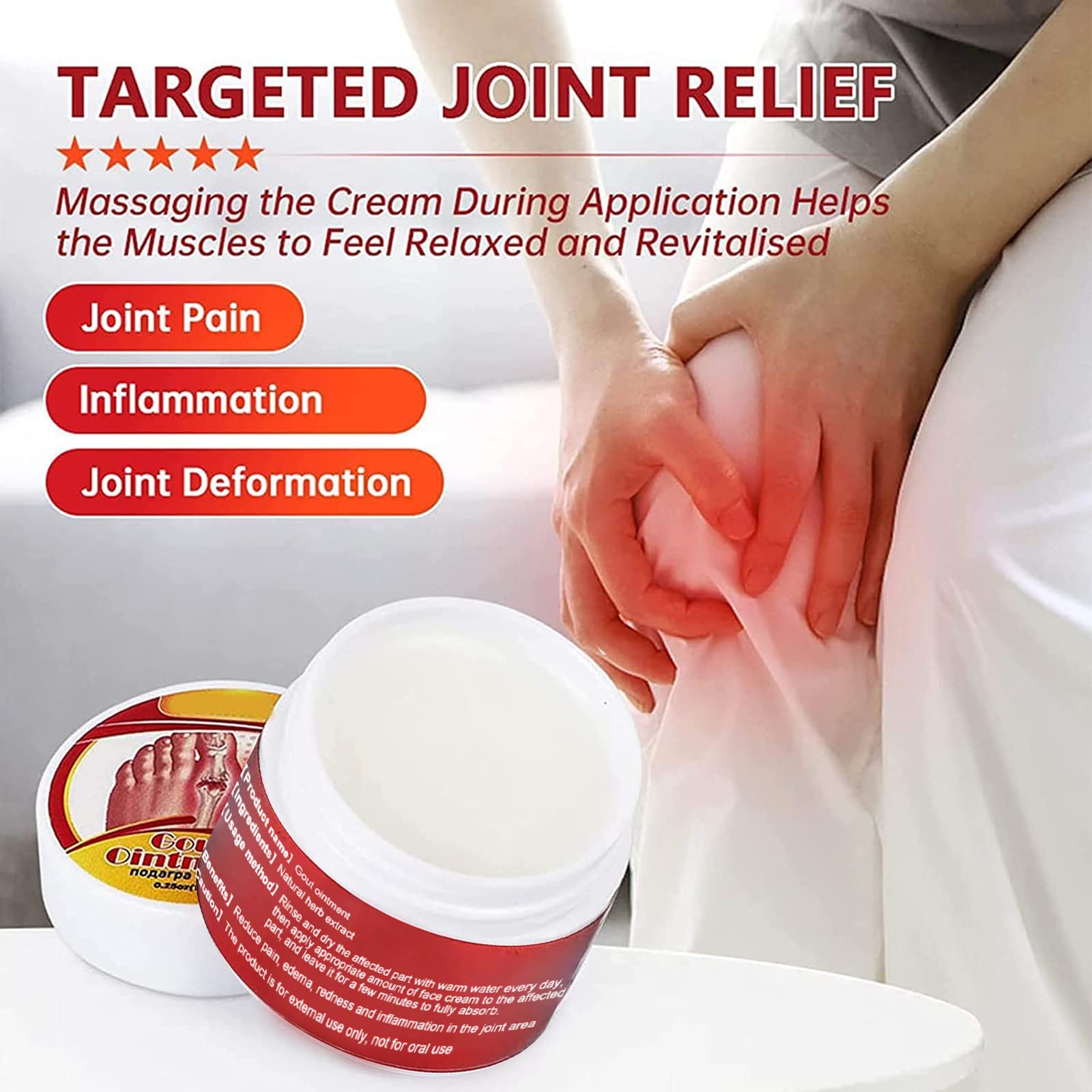 Ananya Lifestyle 10G Gout Ointment Cream | Gout Relief Formula